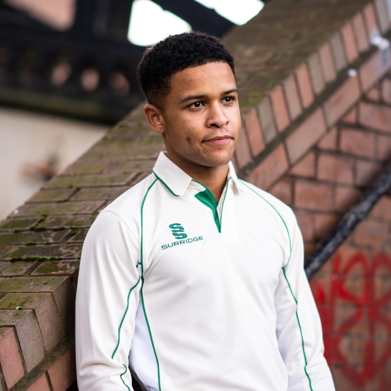 Long Sleeve Shirt Green Trim