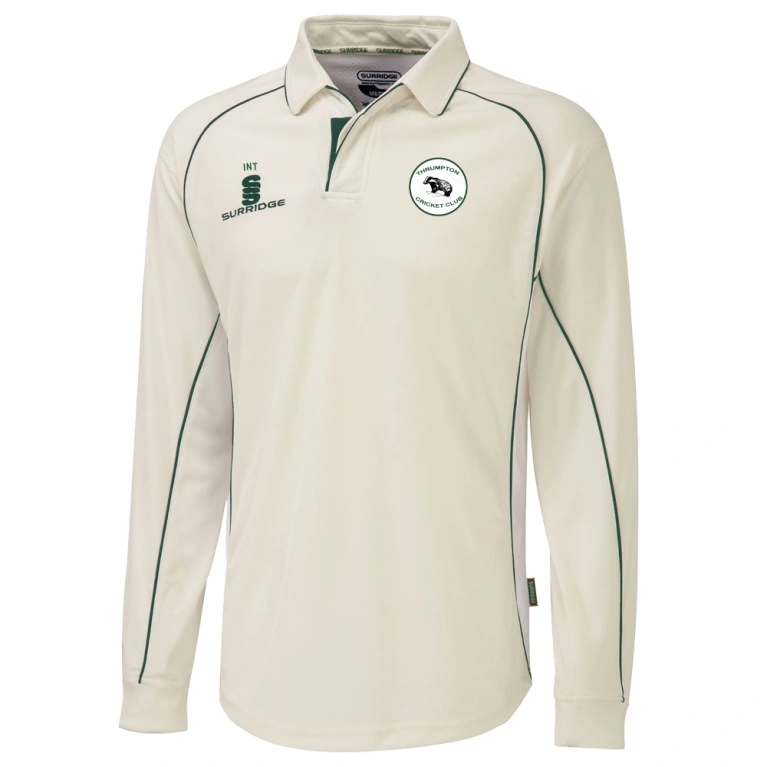 Long Sleeve Shirt Green Trim