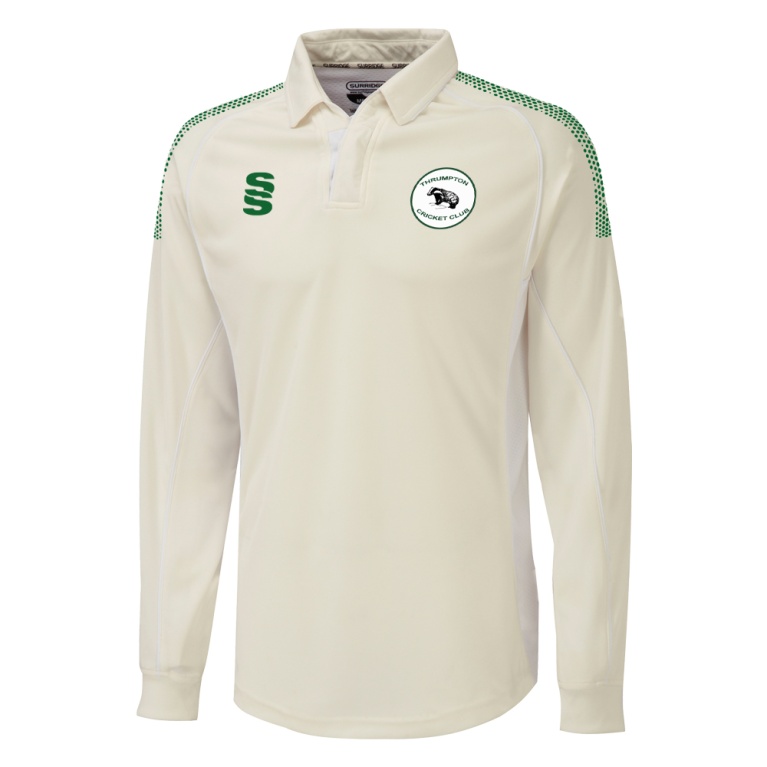 THRUMPTON CC Long Sleeve Shirt White Trim