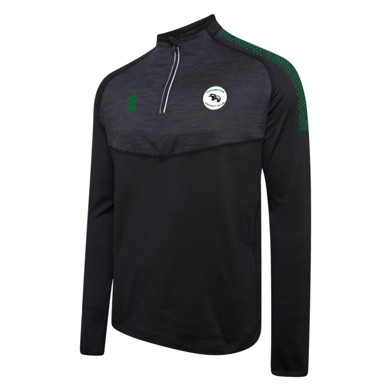 Women's 1/4 Zip Dual Performance Top :  Black