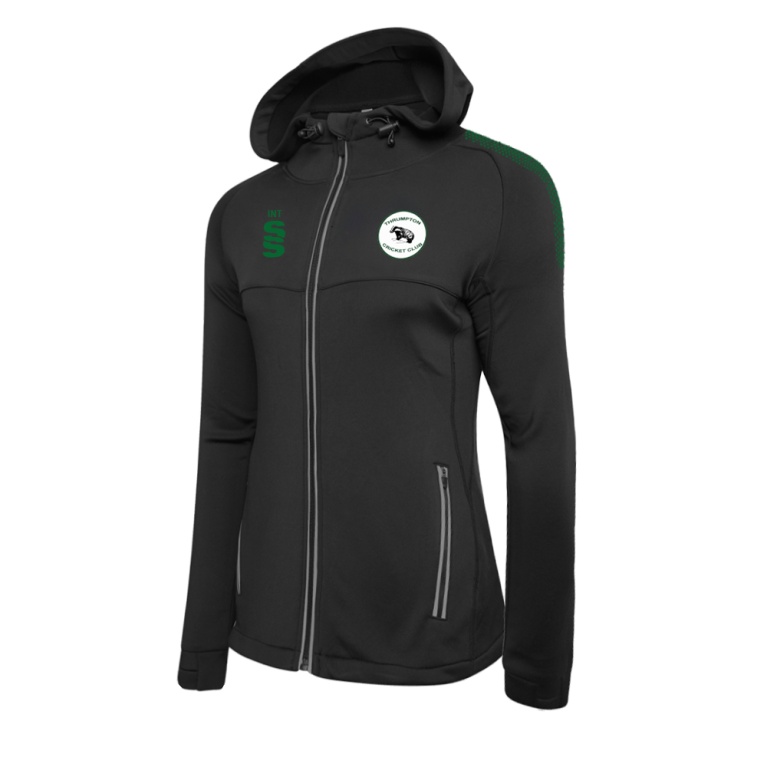 Women's Dual Full Zip Hoody : Black